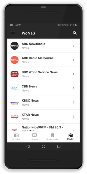 Wonas News Screenshot